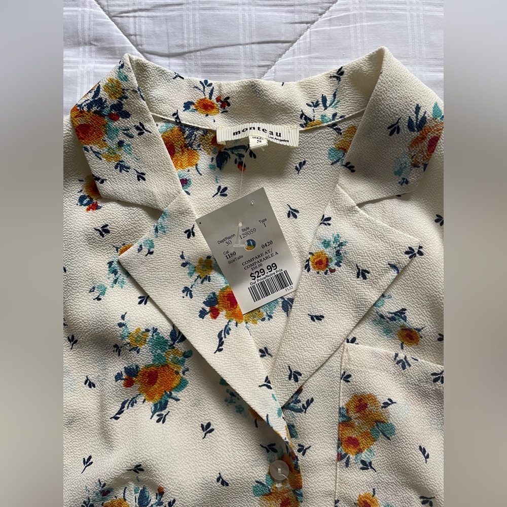 NWT Monteau floral dress - Picture 2 of 5